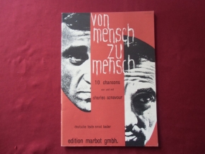 Charles Aznavour - Von Mensch zu Mensch  Songbook Notenbuch  Piano Vocal Guitar PVG
