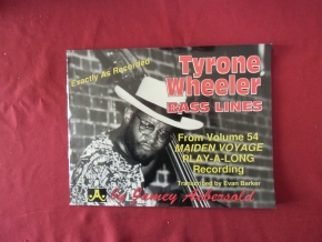 Tyrone Wheeler - Bass Lines Songbook Notenbuch  Bass