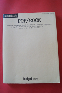Budget Books: Pop / Rock Songbook Notenbuch Piano Vocal Guitar PVG
