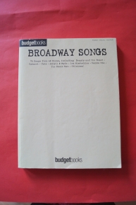 Budget Books: Broadway Songs Songbook Notenbuch Piano Vocal Guitar PVG