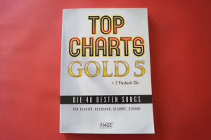 Hage Top Charts Gold Band 5 (mit 2 CDs) Songbook Notenbuch Piano Vocal Guitar PVG