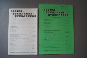 Oldies Standards Evergreens Heft 21 plus Beiheft C-Stimme Notenheft