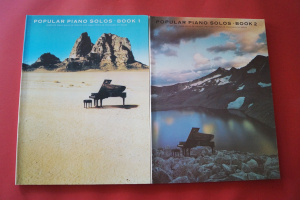 Popular Piano Solos Book 1 & 2 Songbooks Notenbücher Piano