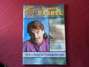 Francis Cabrel - Top Cabrel  Songbook Notenbuch Piano Vocal Guitar PVG