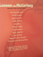 John Lennon & Paul McCartney - Solos for Alto Sax (mit CD) Notenbuch Alto Sax