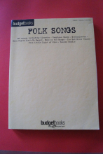 Budget Books: Folk Songs Songbook Notenbuch Piano Vocal Guitar PVG
