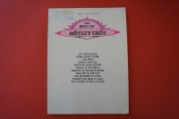 Mötley Crüe - The Best of Songbook Notenbuch  Piano Vocal Guitar PVG