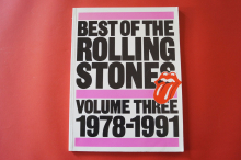 Rolling Stones - Best of Volume 3 Songbook Notenbuch Piano Vocal Guitar PVG