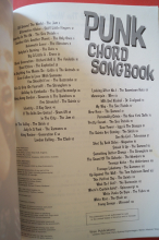 Punk Chord Songbook Songbook Vocal Guitar Chords