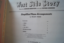 West Side Story (Piano Arrangements) Songbook Notenbuch Easy Piano Vocal