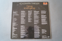 Konstantin Wecker  Genug ist nicht genug (Vinyl LP)