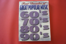 Four Decades of Great Popular Music (60s-90s) Songbook Notenbuch Piano Vocal Guitar PVG