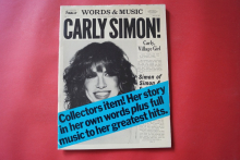 Carly Simon - Words & Music Songbook Notenbuch Piano Vocal Guitar PVG