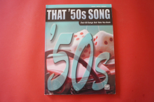 That 50s Song Songbook Notenbuch Piano Vocal Guitar PVG