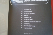 Evan Hansen - Dear Songbook Notenbuch Easy Piano Vocal