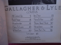 Gallagher & Lyle - Showdown  Songbook Notenbuch Piano Vocal Guitar PVG