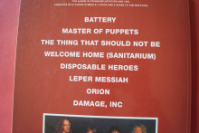 Metallica - Master of Puppets (neuere Ausgabe)  Songbook Notenbuch Vocal Guitar