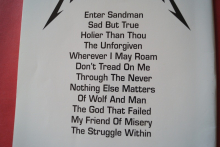 Metallica - Black Album  Songbook Notenbuch Vocal Easy Guitar