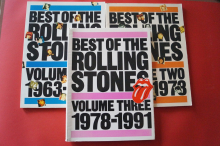 Rolling Stones - Best of Vol. 1, 2, 3 komplett  Songbooks Notenbücher Piano Vocal Guitar PVG