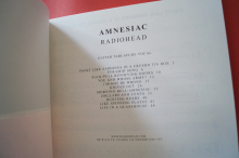 Radiohead - Amnesiac  Songbook Notenbuch Vocal Guitar