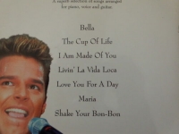 Ricky Martin - Greatest Hits (ohne Poster)  Songbook Notenbuch Piano Vocal Guitar PVG